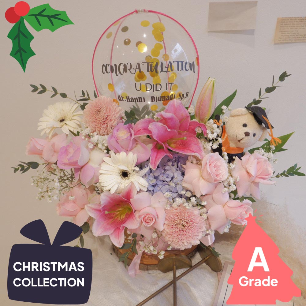 Christmas, Hot Air Bloombox, Hydrangea