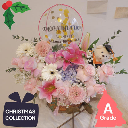 Christmas, Hot Air Bloombox, Hydrangea