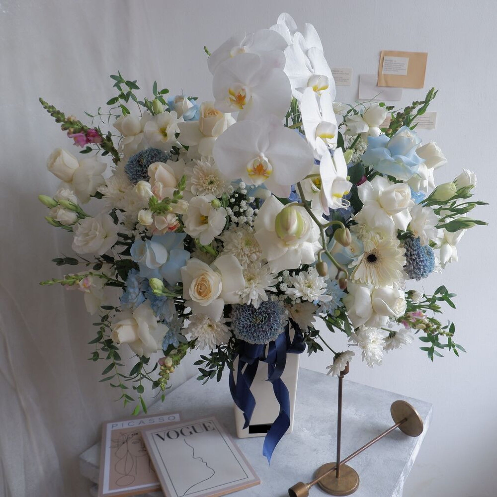 Orchid, Krisan, Vase