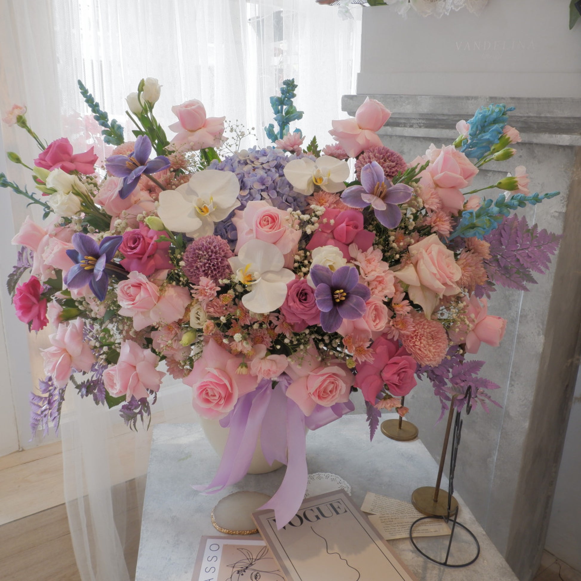 Lily, Vase, Rose