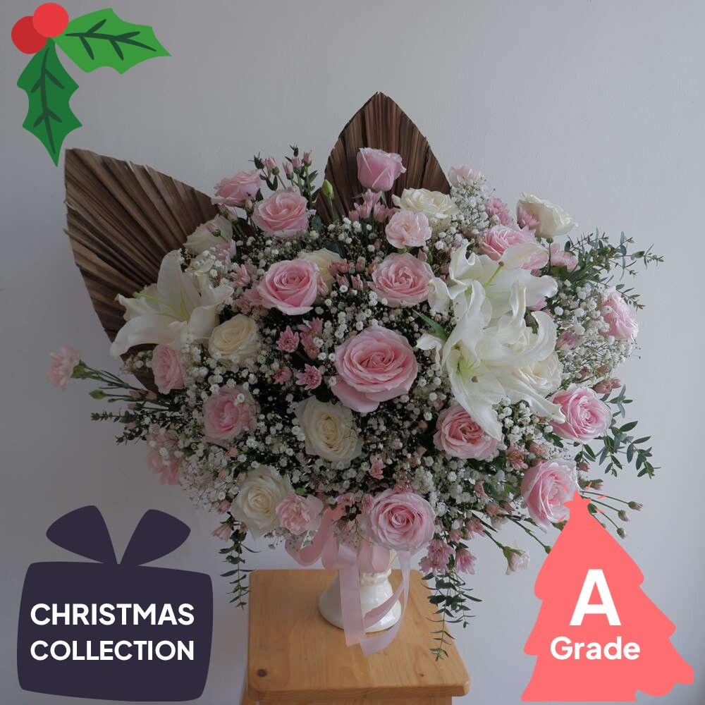 Christmas, Vase, Lily