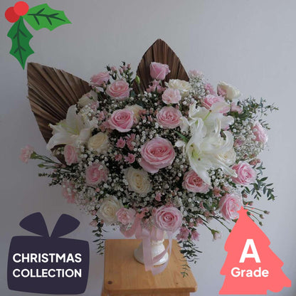 Christmas, Vase, Lily