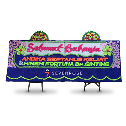 Papan Bunga, Blue, Selamat
