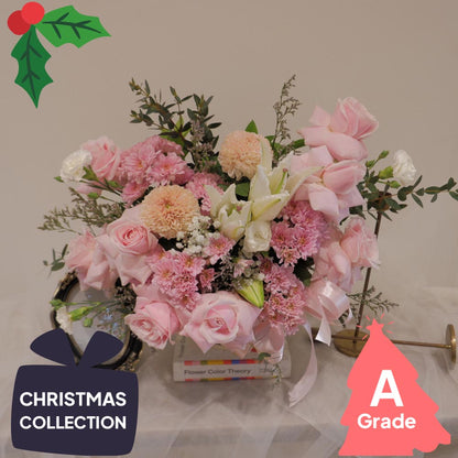 Christmas, Vase, Rose