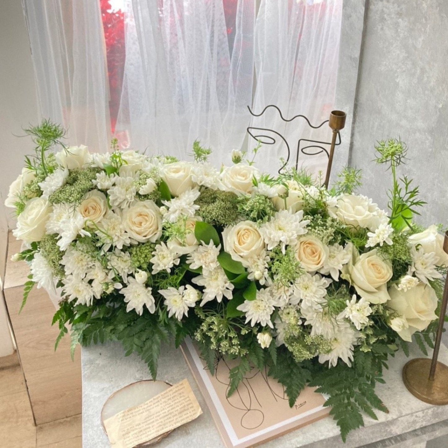 Basket Flower, Grand Opening, Elegan