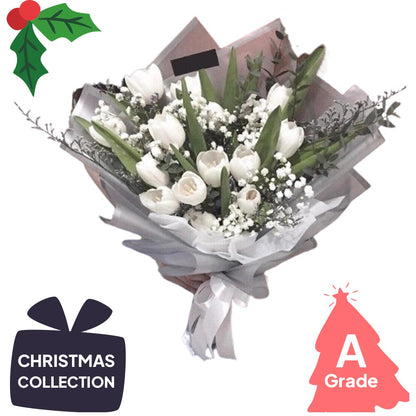 Christmas, Bouquet, Baby Breath