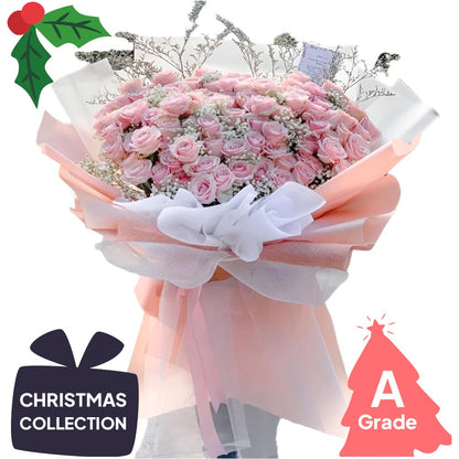 Christmas, Rose, Bouquet