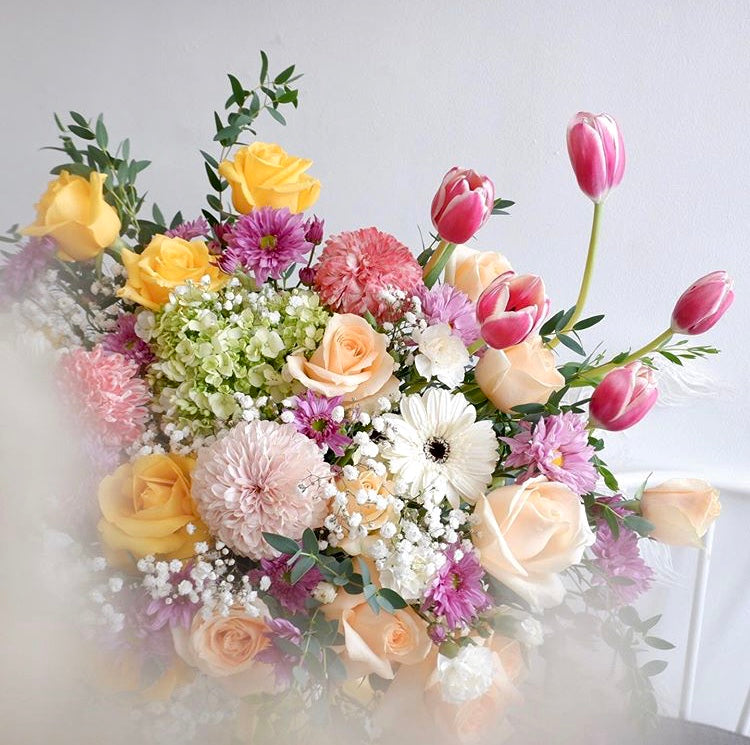 Garbera, Vase, Rose