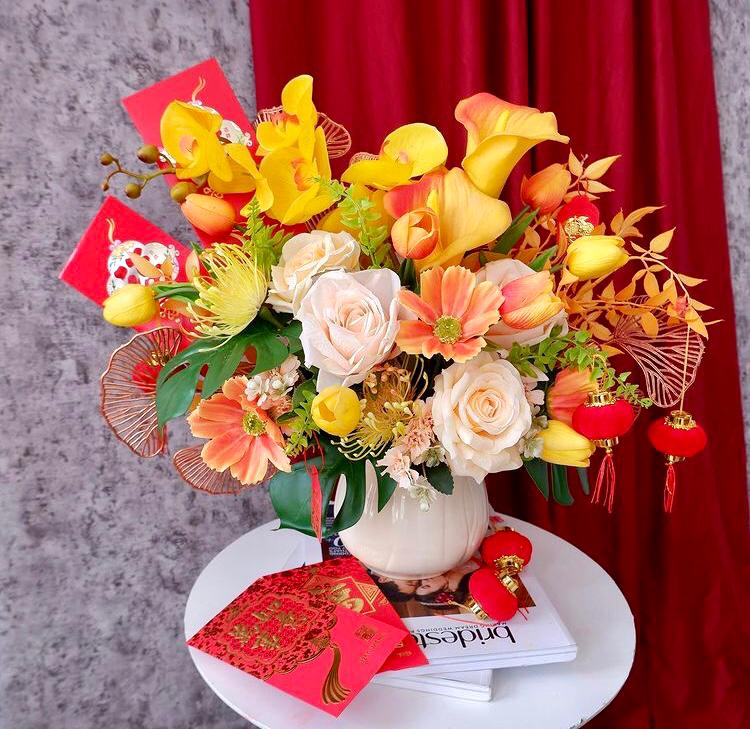 Vase, Rose, Chinese Year