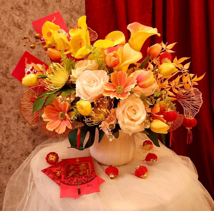 Chinese New Year, Vase, Elegan