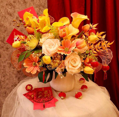 Chinese New Year, Vase, Elegan