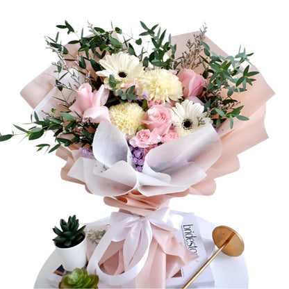 Bouquet Flower, Buket Bunga, Elegan, Mawar, Garbera, Graduation, Valentine