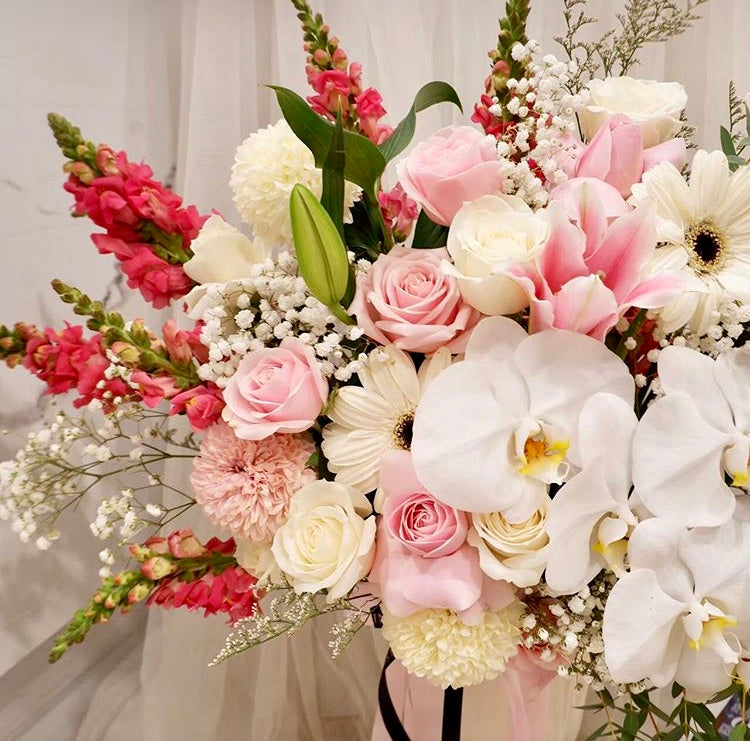 Snapdragon, Garbera, Vase